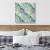 Blauwe Iris Golvende Textuur Canvas Afdruk (Insitu (Slaapkamer))