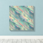 Blauwe Iris Golvende Textuur Canvas Afdruk (Insitu (Houten vloer))