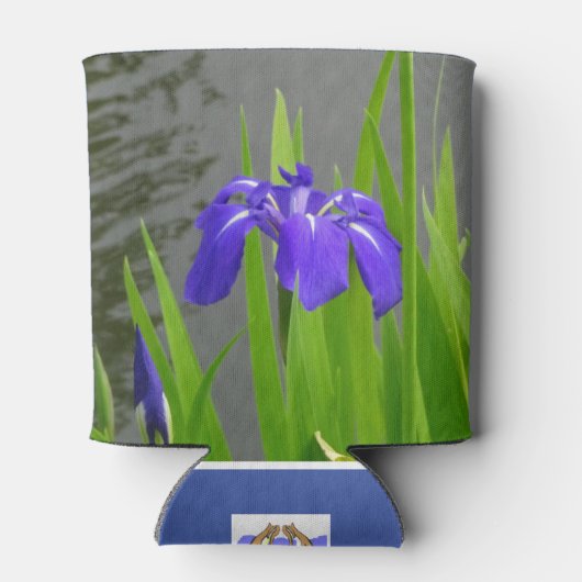 Blauwe Iris Kan Koeler (Achterkant)