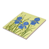 Blauwe Iris Keramische Tegel Tegeltje (Zijkant)