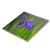 Blauwe Iris Keramische Tegels Tegeltje (Zijkant)