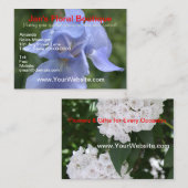  Blauwe Iris Mountain Laurel Florals Visitekaartje (Voorkant / Achterkant)