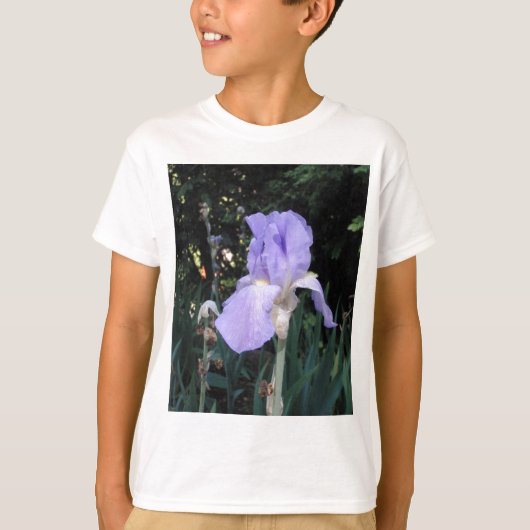 Blauwe Iris T-shirt (Voorkant)
