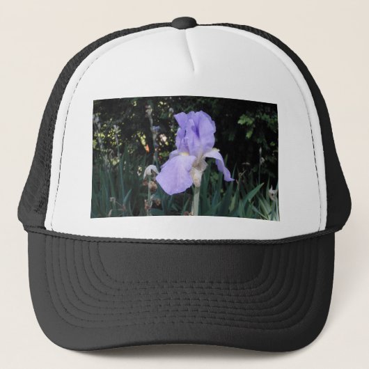 Blauwe Iris Trucker Pet (Voorkant)