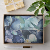 Blauwe iris Waterverf achtergrond patroon Tissuepapier (Geschenk)