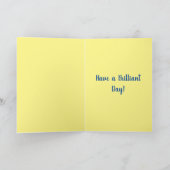 Blauwe Iris Waterverf bloemen Birthday Kaart (Binnen)