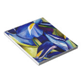 Blauwe Iris waterverf Notitieblok (Schuin)