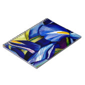 Blauwe Iris waterverf Notitieboek (Linkerzijde)