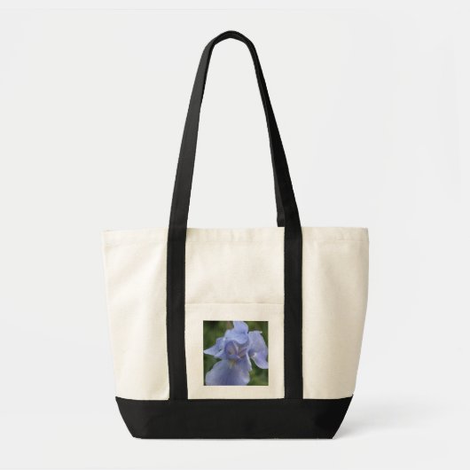 Blauwe irisbloem op Canvas tas (Voorkant)