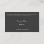 blauwe irisbloemen visitekaartje (Achterkant)