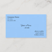 blauwe irisbloemen visitekaartje (Achterkant)