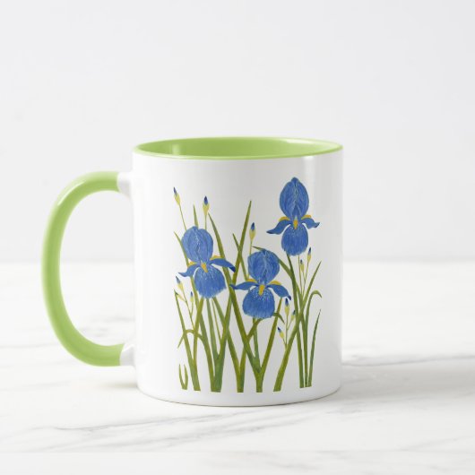 Blauwe Irissen Combo Mok (Links)