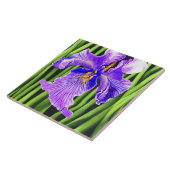 Blauwe irkleurige keramische Tegels Tegeltje (Zijkant)