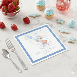 Blauwe islamitische Aqiqah baby jongen decoratie Servet
