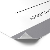 Blauwe Italiaanse snuffelkoek met aangepaste tekst Poster (Hoek)