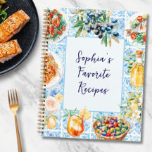 Blauwe Italiaanse Tegels Mediterraan Kookboek