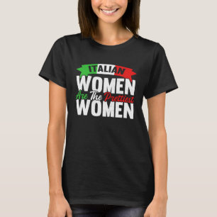 Blauwe Italiaanse Vlag Italiaans Meisje Italia Rom T-shirt