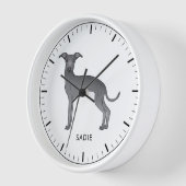 Blauwe Italiaanse Windhond Mopshond Met Aangepaste (Hoek)