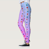 Blauwe Japanse Houtblokprint Leggings (Links)