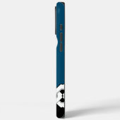 Blauwe Japanse ketting en spiraalpatroon Hoesje-Ma Case-Mate iPhone Case (Achterkant / Links)