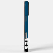 Blauwe Japanse ketting en spiraalpatroon Hoesje-Ma Case-Mate iPhone Case (Achterkant / Rechts)