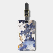  Blauwe Japanse Kunst Bagagelabel (Voorkant verticaal)