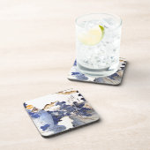  Blauwe Japanse Kunst Bier Onderzetter (Rechterzijde)