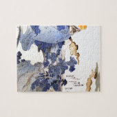  Blauwe Japanse Kunst Legpuzzel (Horizontaal)