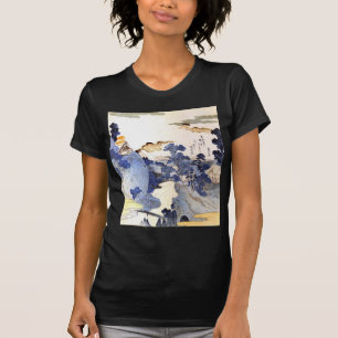  Blauwe Japanse Kunst T-shirt