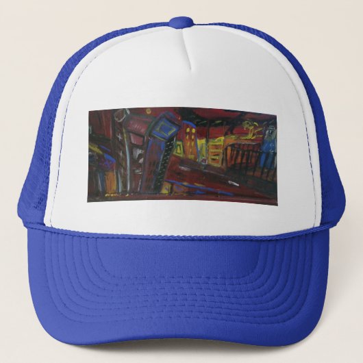 Blauwe Jassen Trucker Pet (Voorkant)