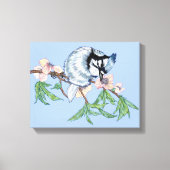 Blauwe jay canvas afdruk (Voorkant)
