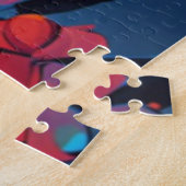Blauwe Jay Jigsaw Puzzle Legpuzzel (Zijkant)
