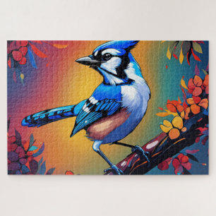 Blauwe Jay Jigsaw Puzzle Legpuzzel