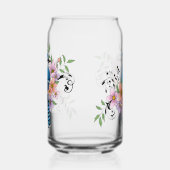 Blauwe Jay Lente Bloemen Blikvorm Glas (Links)