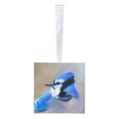Blauwe jay-schildering - Oorspronkelijke vogelkuns Decoratie (Rechts)