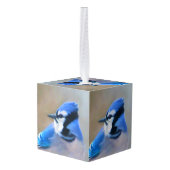 Blauwe jay-schildering - Oorspronkelijke vogelkuns Decoratie (Achter hoekig)