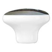 Blauwe jay-schildering - Oorspronkelijke vogelkuns Keramische Knop (Zijkant)