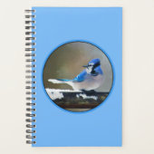 Blauwe jay-schildering - Oorspronkelijke vogelkuns Planner (Voorkant)