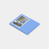 Blauwe jay-schildering - Oorspronkelijke vogelkuns Post-it® Notes (Schuin)