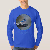 Blauwe jay-schildering - Oorspronkelijke vogelkuns T-shirt (Voorkant)