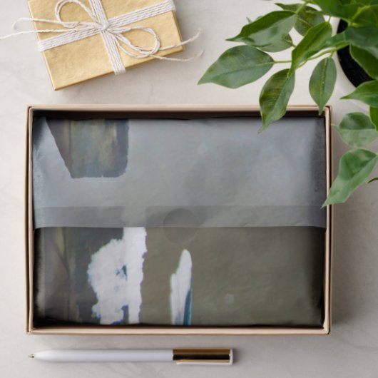 Blauwe jay-schildering - Oorspronkelijke vogelkuns Tissuepapier (Geschenk)