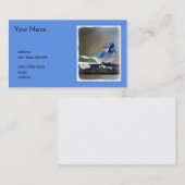 Blauwe jay-schildering - Oorspronkelijke vogelkuns Visitekaartje (Voorkant / Achterkant)