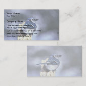 Blauwe jay visitekaartje (Voorkant / Achterkant)