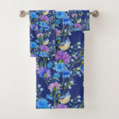 Blauwe Jays in de lente Bad Handdoek (Insitu)