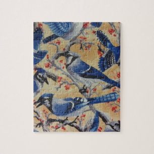 Blauwe Jays Legpuzzel