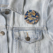 Blauwe Jays Ronde Button 5,7 Cm (In situ)