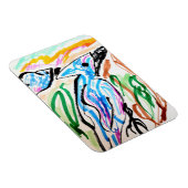 Blauwe Jays vliegen lente tijd Magneet (Rechterzijde)