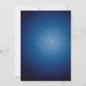 Blauwe Jean & Gele Zonnebloem Uitnodiging (Achterkant)