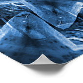 Blauwe Jean Lilies..... Poster (Hoek)