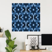 Blauwe Jean Lilies..... Poster (Thuiskantoor)